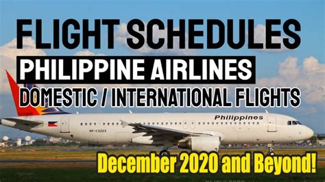 flights december 2020|Philippine Airlines Flight Schedule December 2020.